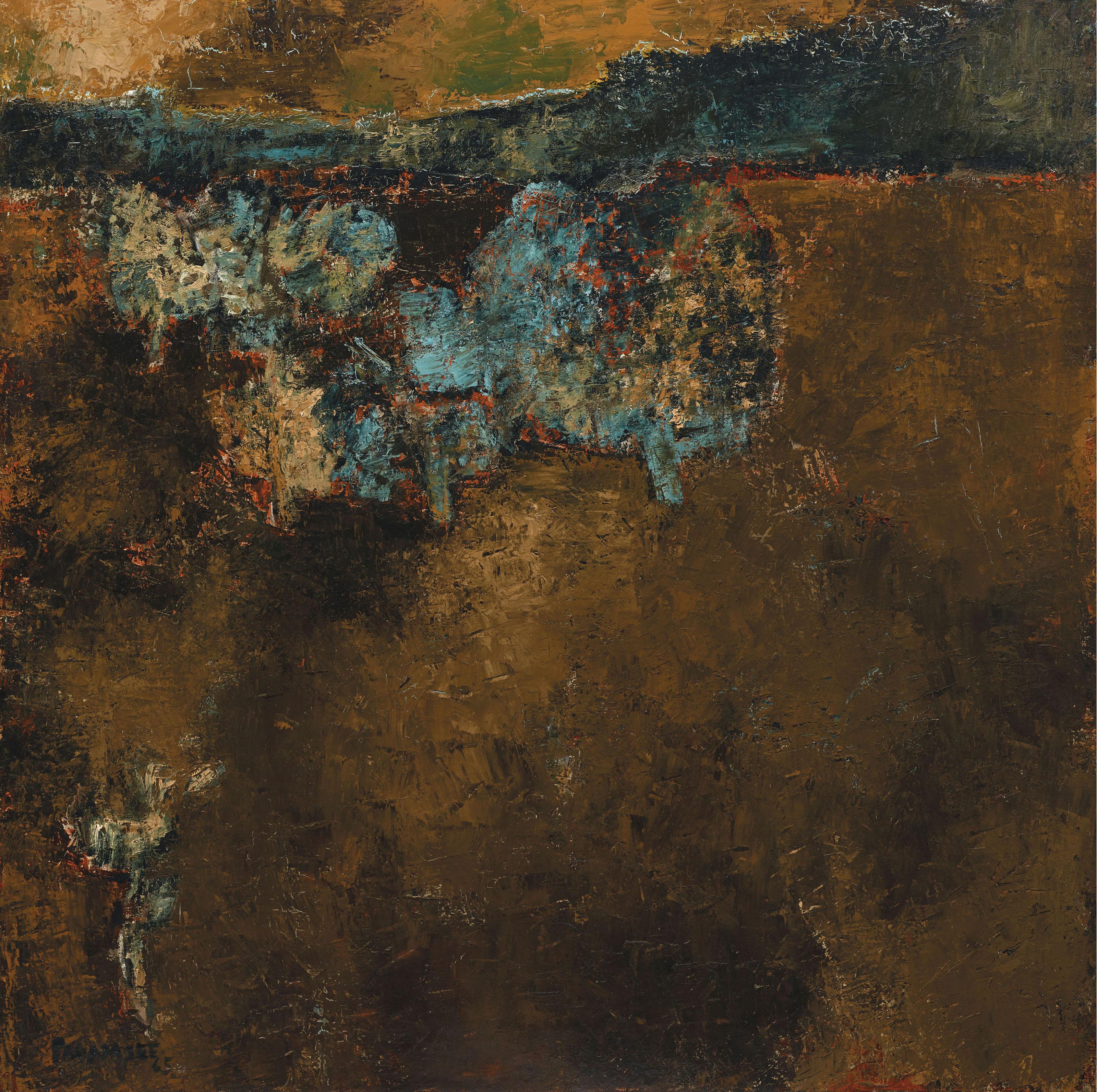 Akbar Padamsee - Untitled (Landscape)