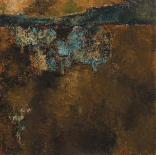 Akbar Padamsee - Untitled (Landscape)