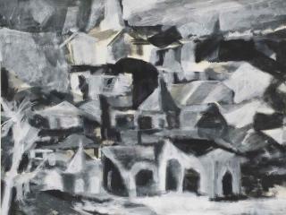 Akbar Padamsee - Untitled (Winter Landscape)