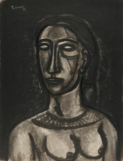 Akbar Padamsee - Untitled (Woman)