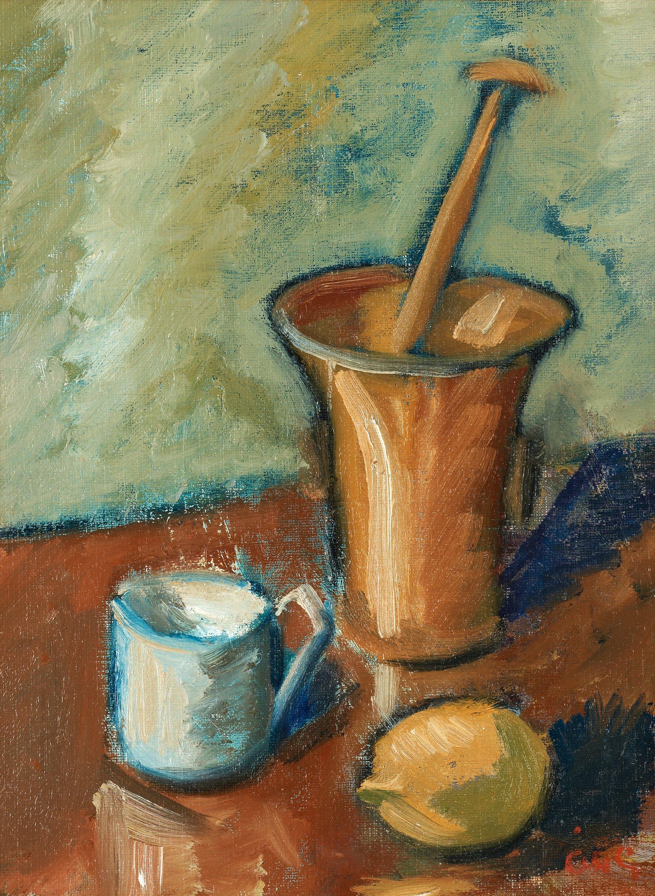 Åke Göransson - Still life with lemon