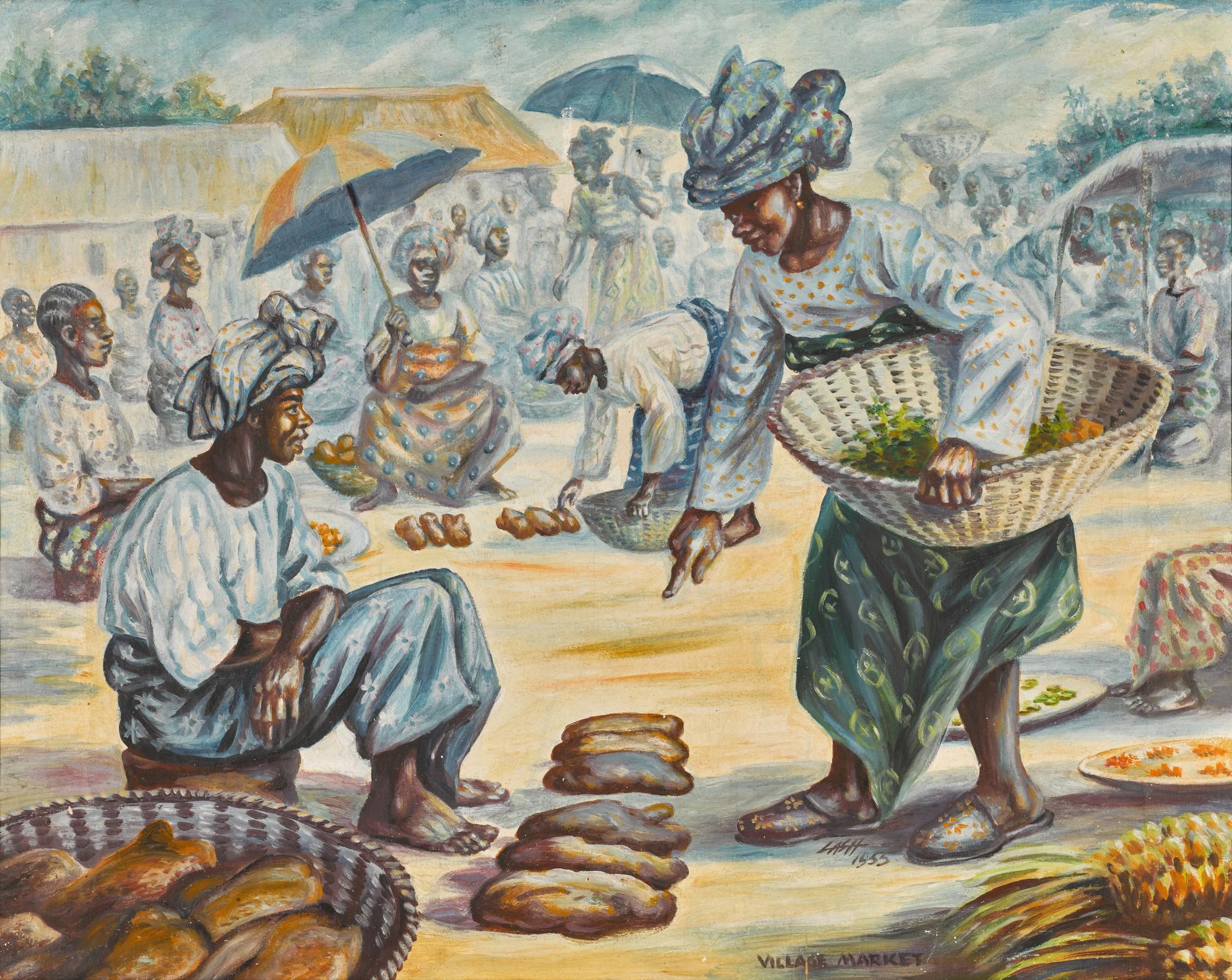 Akinola Lasekan - Village Market