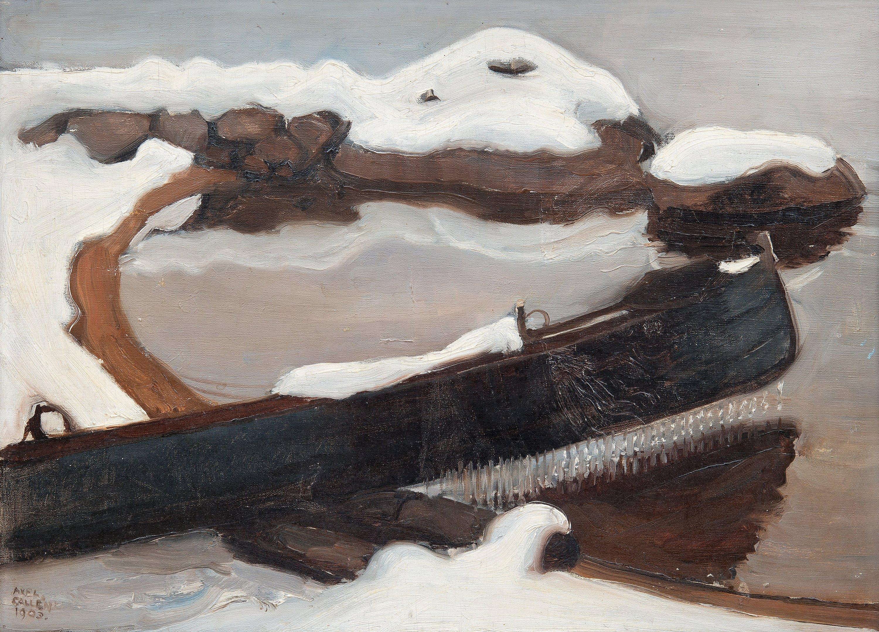 Akseli Gallen-Kallela - A Winter Shore.