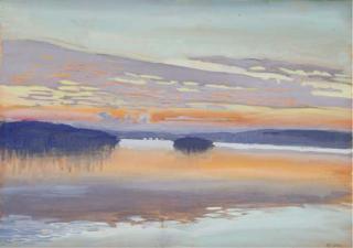 Akseli Gallen-Kallela - Auringonlasku Ruovedellä (Sunset at Ruovesi)