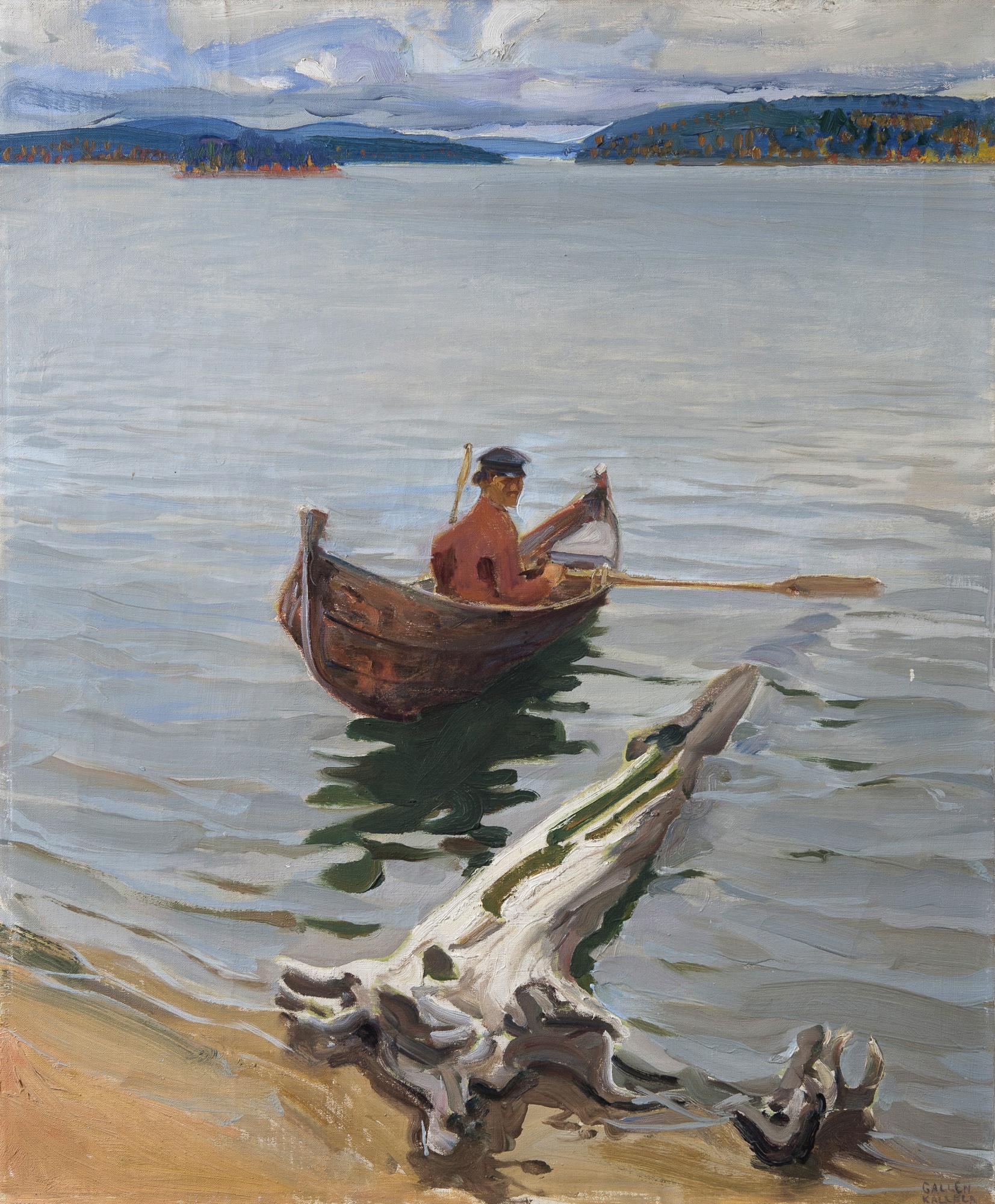 Akseli Gallen-Kallela - Finnish rower On The Lake