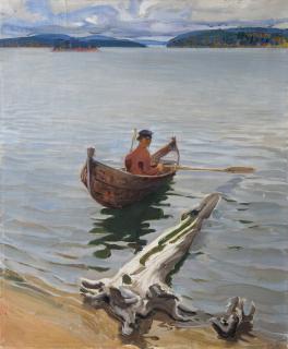 Akseli Gallen-Kallela - Finnish rower On The Lake