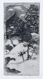 Akseli Gallen-Kallela - Kalela At Vinter Time.