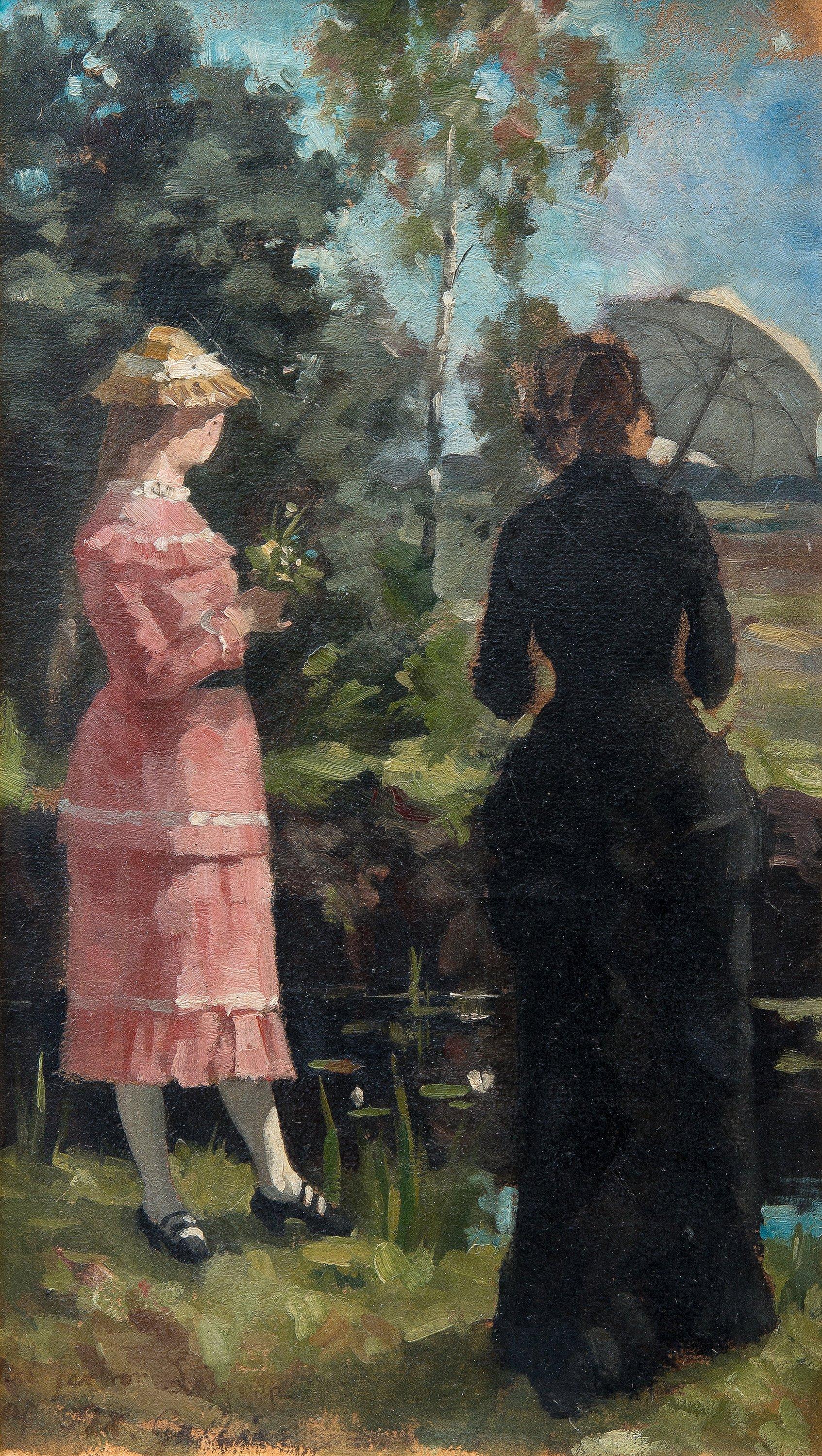 Akseli Gallen-Kallela - Two Girls.