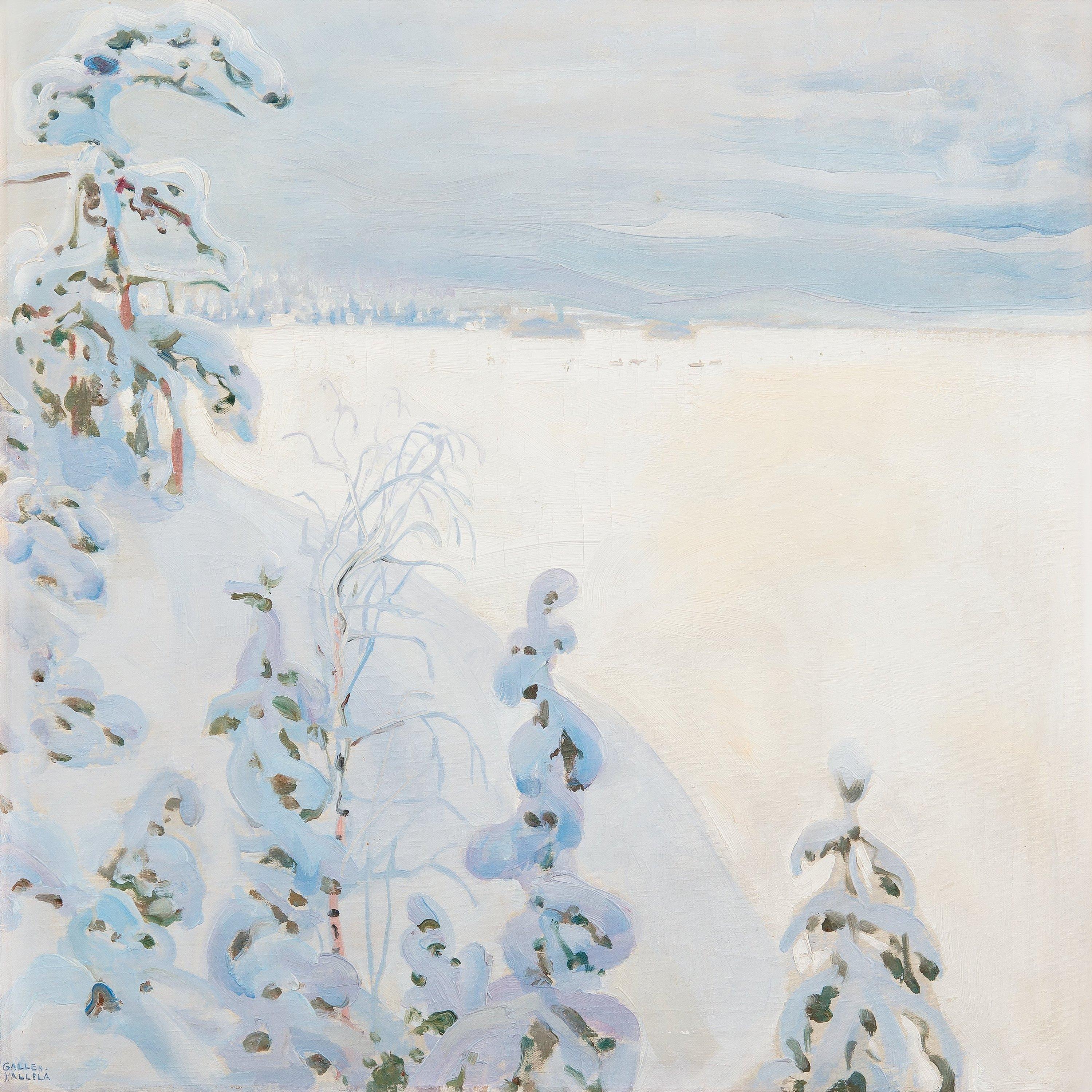Akseli Gallen-Kallela - Winterlandscape.