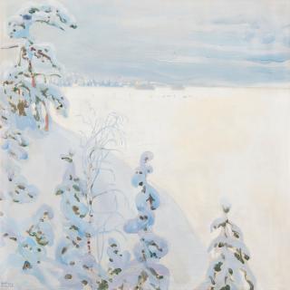 Akseli Gallen-Kallela - Winterlandscape.