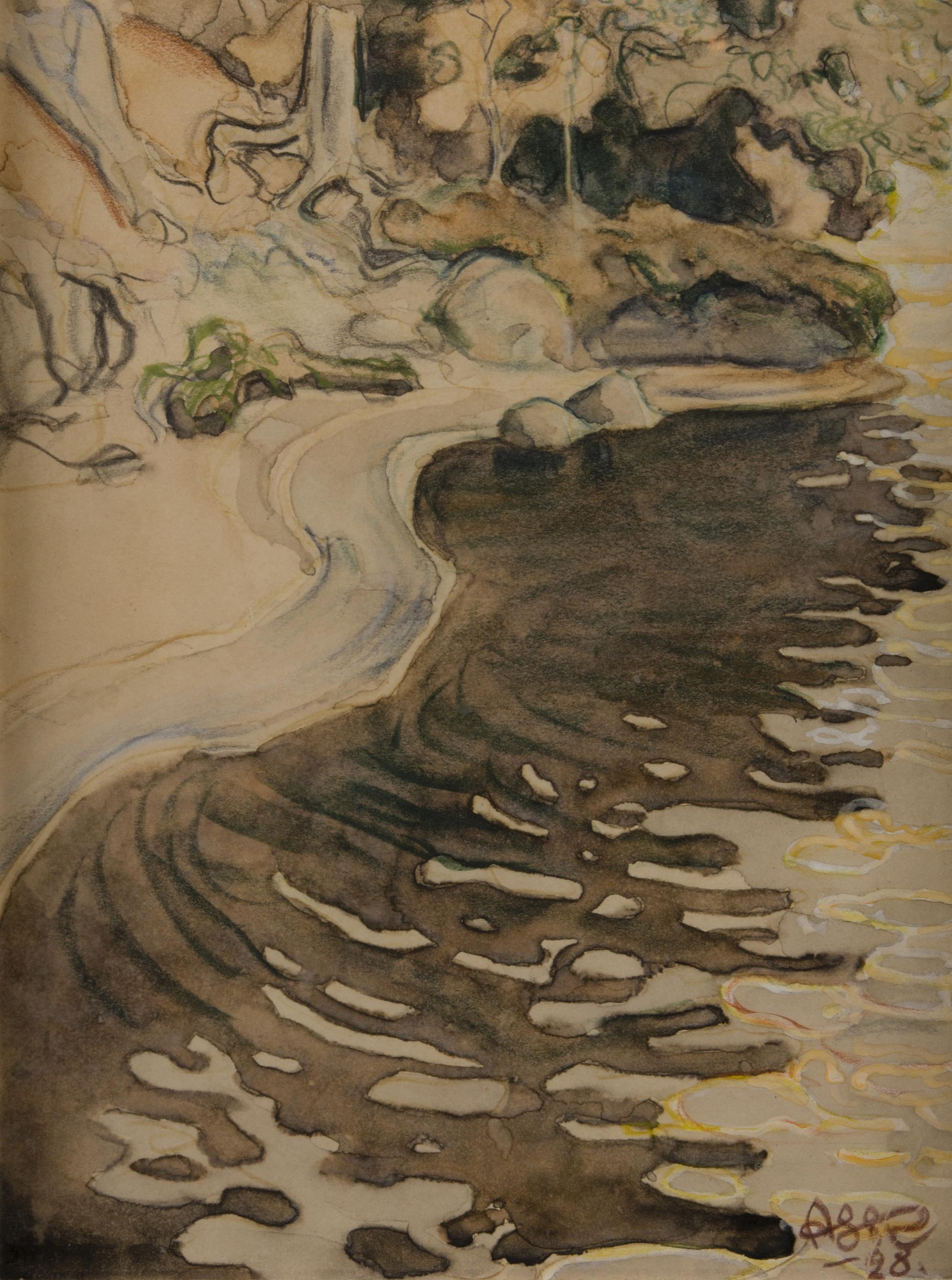 Akseli Gallen-Kallela - Wintry Landscape.