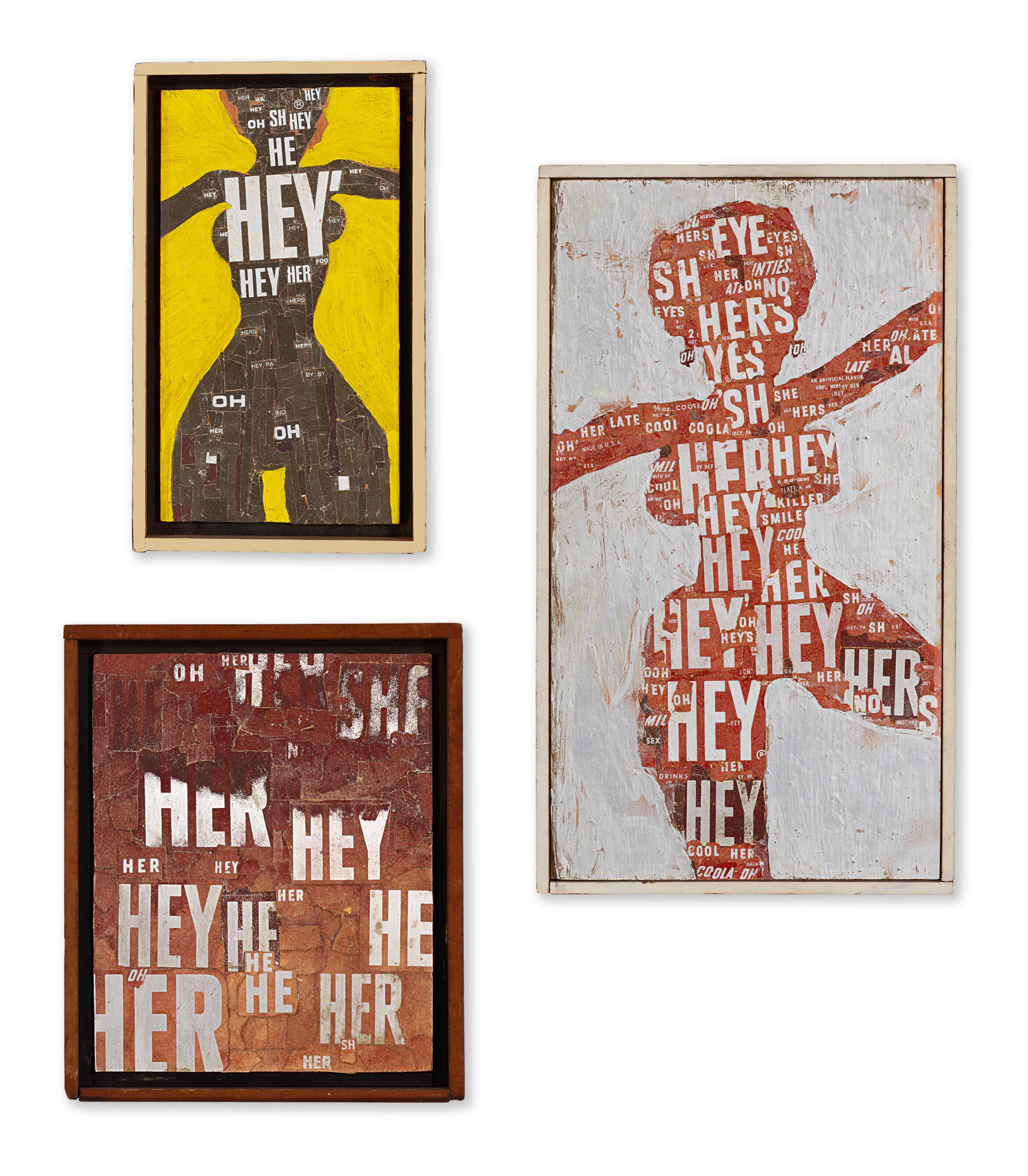 Al Hansen - Frigga Trigger; Beantown Swinger; Untitled (Happy Birthday Dick Tyler Bichy...) [Three Works]