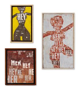 Al Hansen - Frigga Trigger; Beantown Swinger; Untitled (Happy Birthday Dick Tyler Bichy...) [Three Works]