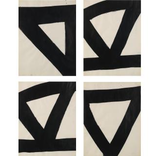 Al Held - Untitled (Four Drawings)