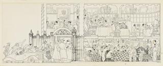 Al Hirschfeld - A Night At The \'21\' Club