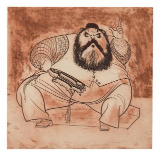 Al Hirschfeld - Zero Mostel In Fiddler On The Roof
