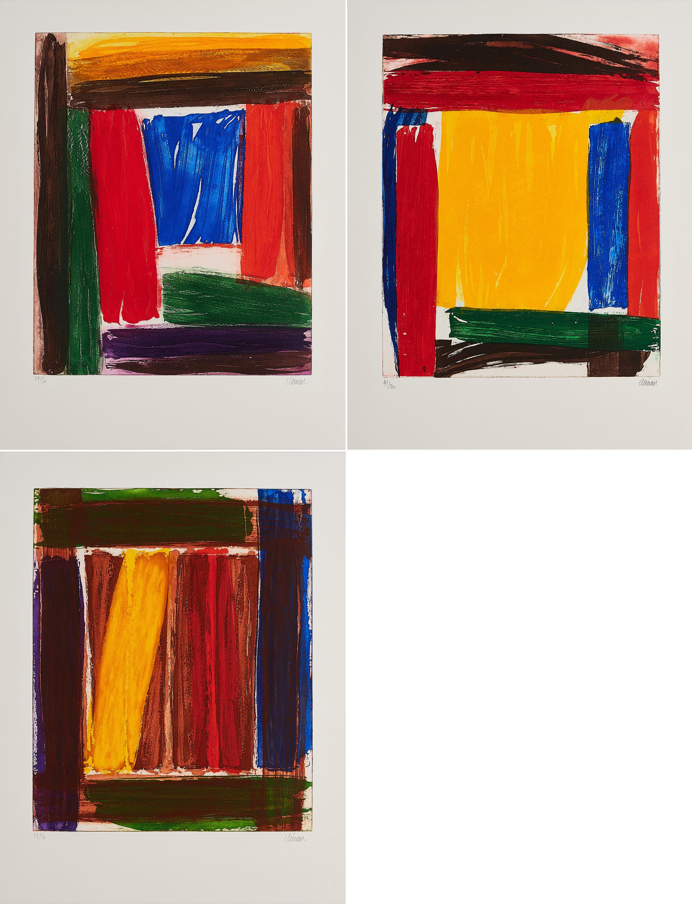 Alain Clément - Konvolut von 3 Radierungen.