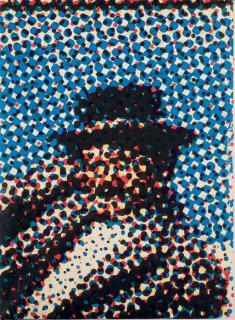 Alain Jacquet - \'Pierre\' fragment découpé du déjeuner sur l\'herbe, 1964