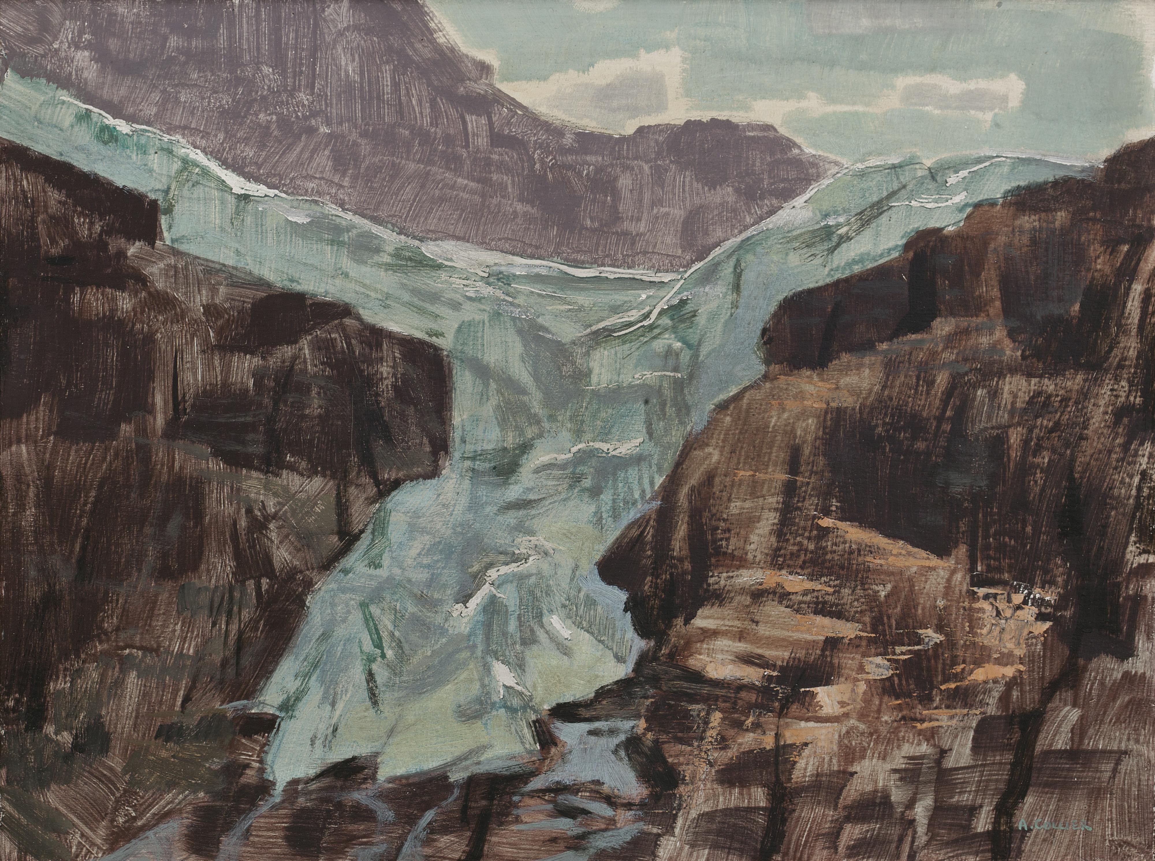 Alan Caswell Collier - Angel Glacier, Mount Edith Cavell; Bella Coola Valley Farm, B.C.