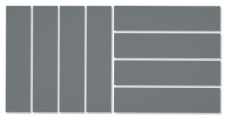 Alan Charlton - Painting in Eight Parts - Horizontal and Vertical