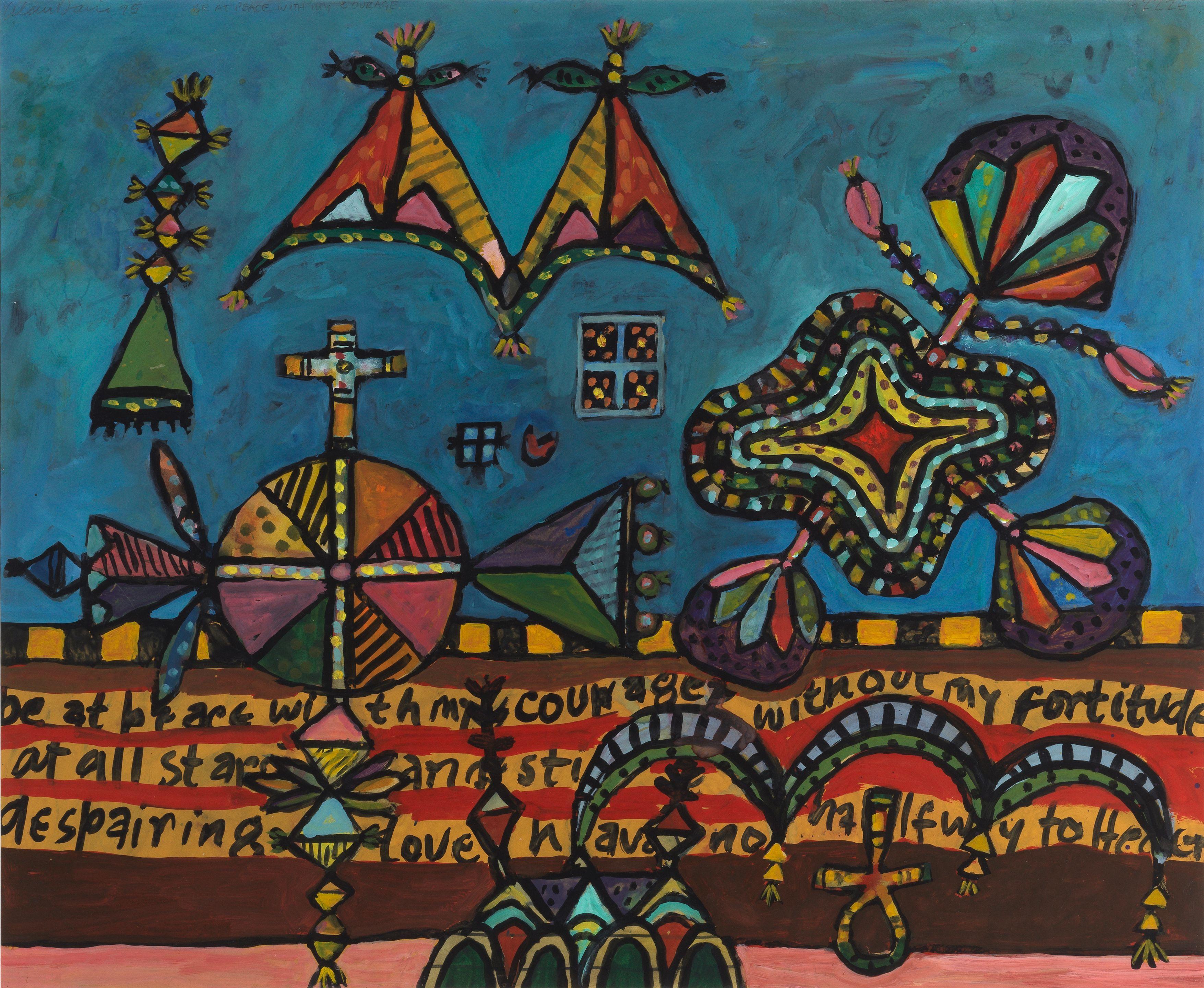 Alan Davie C.B.E., H.R.S.W., R.A. - Be at Peace with My Courage (Opus G.2225)