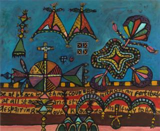 Alan Davie C.B.E., H.R.S.W., R.A. - Be at Peace with My Courage (Opus G.2225)