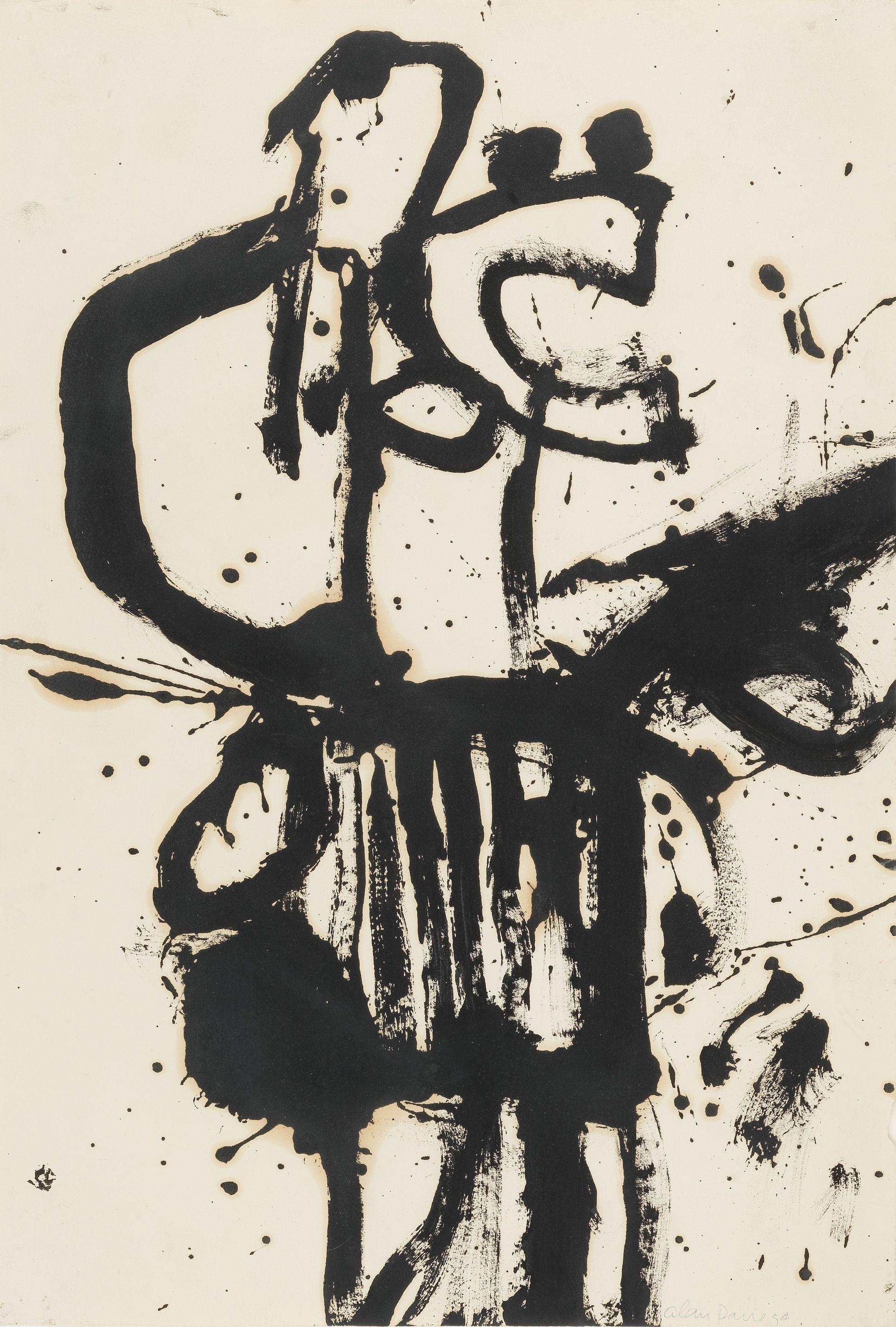 Alan Davie C.B.E., H.R.S.W., R.A. - Black Abstract