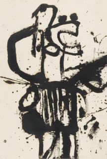 Alan Davie C.B.E., H.R.S.W., R.A. - Black Abstract