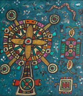 Alan Davie C.B.E., H.R.S.W., R.A. - Cross for St Ives