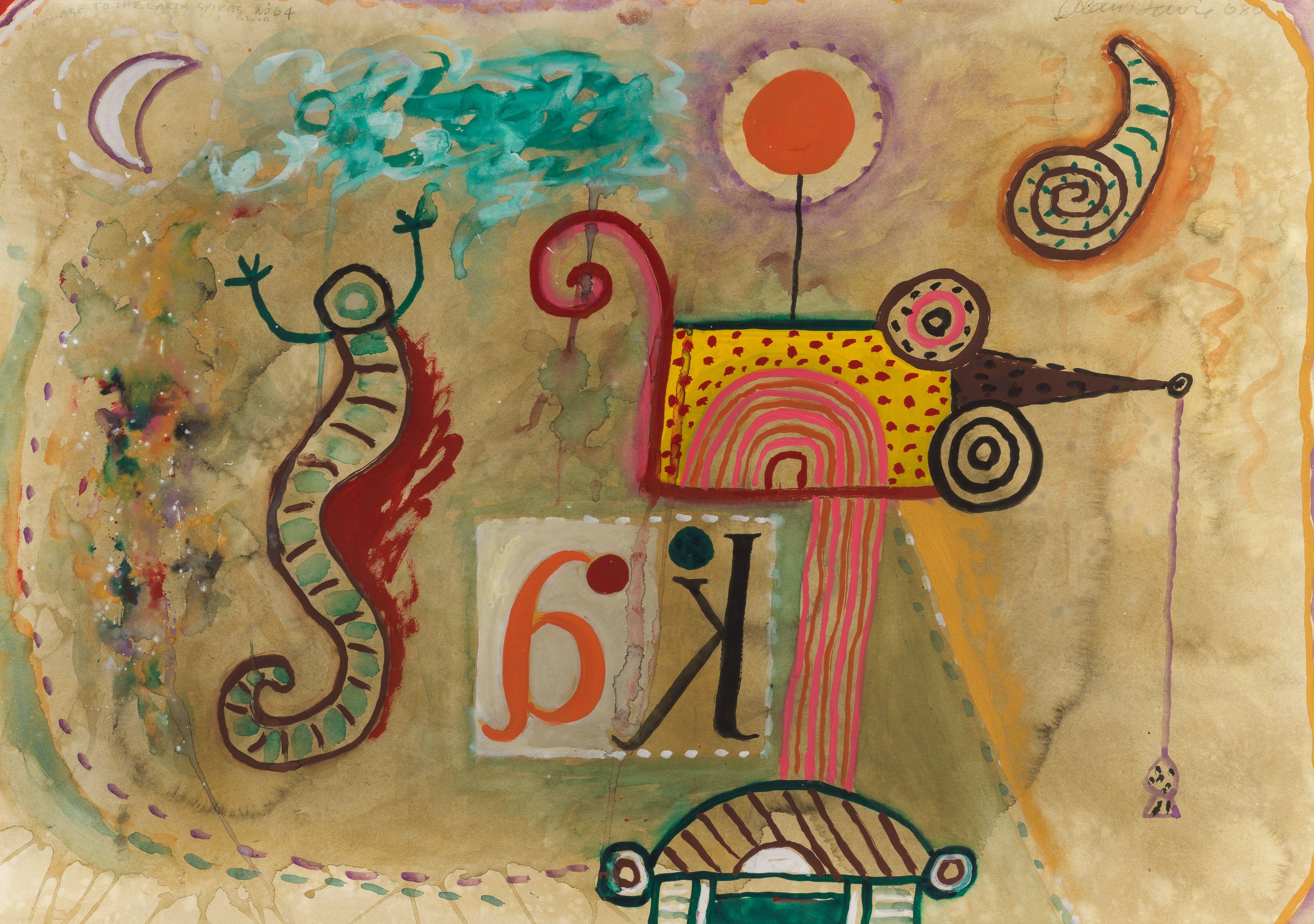 Alan Davie C.B.E., H.R.S.W., R.A. - Homage to the Earth Spirits No. 64 (Opus G. 1640)