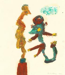 Alan Davie C.B.E., H.R.S.W., R.A. - Imp and Sculpture (Opus G.3350)