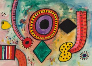 Alan Davie C.B.E., H.R.S.W., R.A. - Purple Eye