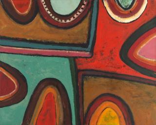 Alan Davie C.B.E., H.R.S.W., R.A. - Shield for a Little Ancestor No. 1