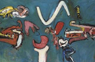 Alan Davie, H.R.S.A. - A First Movement In Green