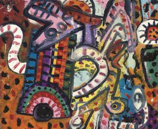 Alan Davie, H.R.S.A. - Myth & the Snake Birds