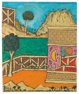 Alan Davie, R.A. - Mystical Landscape Green Lake