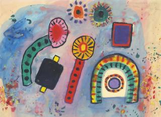 Alan Davie, R.A. - Rattles For A Dragon Tamer