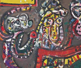 Alan Davie, R.A. - Two Magicians