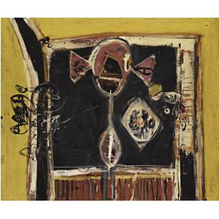 Alan Davie - Fetish With Yellow Background