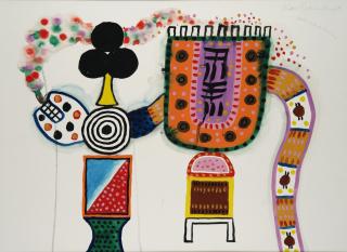 Alan Davie - Serpent swallows Fairy Tree