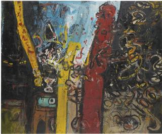 Alan Davie - Two Upright Characters