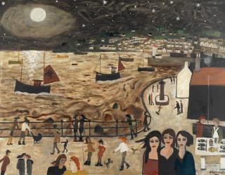 Alan Furneaux - Newlyn at Night