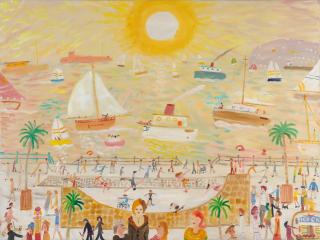 Alan Furneaux - Skating on the Pier (unframed)