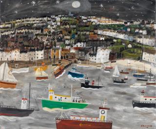 Alan Furneaux - Starlit Harbour (unframed)