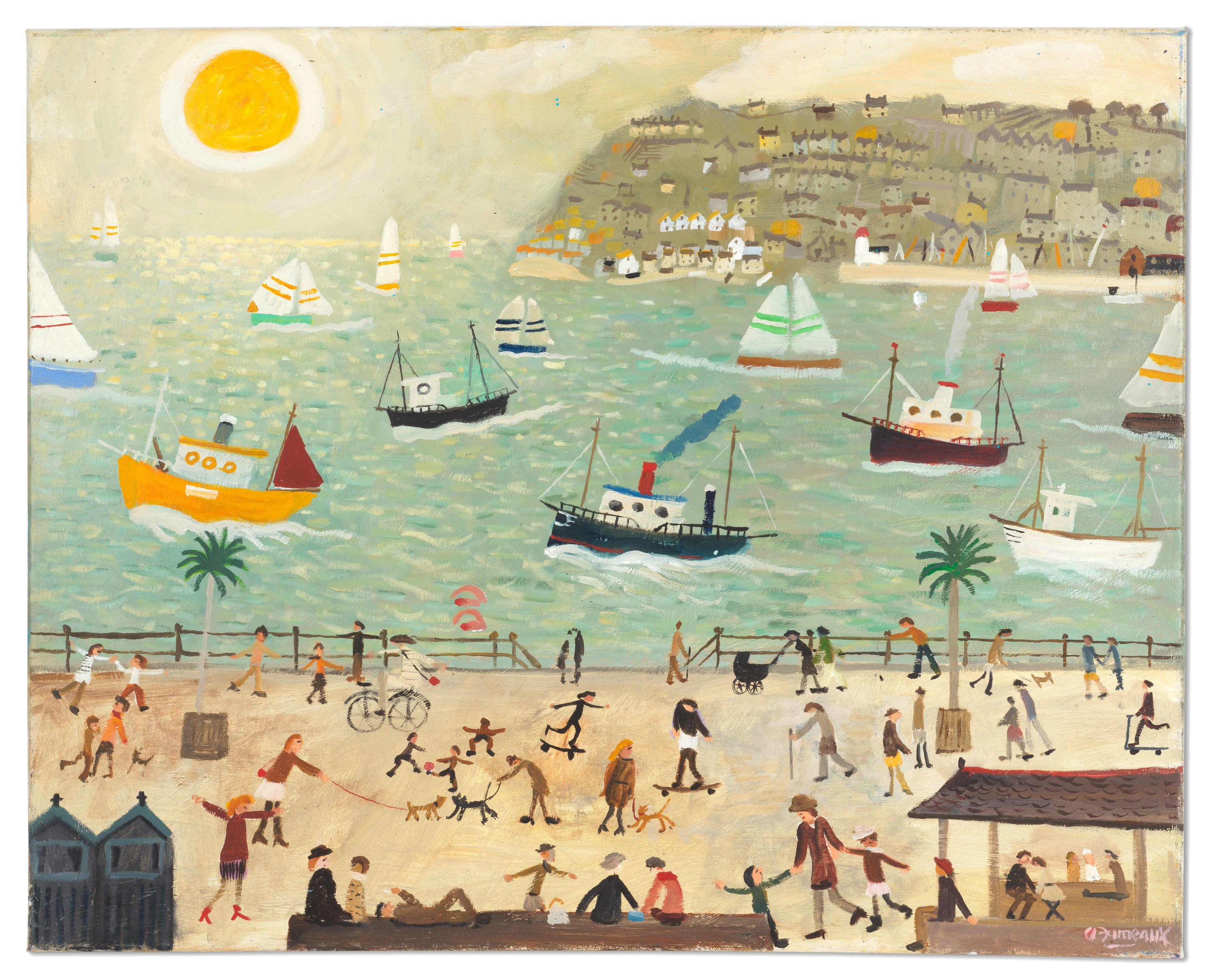 Alan Furneaux - Sunny Harbour (unframed)
