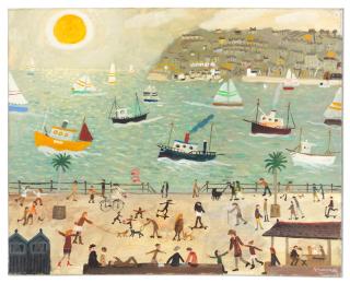 Alan Furneaux - Sunny Harbour (unframed)