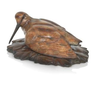 Alan Glasby OBE - Woodcock on Leaves