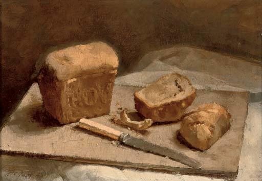 Alan Gwynne-Jones, R.A. - Torth Hovis a Chyllell (Hovis Loaf and Knife)
