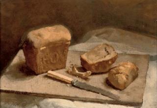 Alan Gwynne-Jones, R.A. - Torth Hovis a Chyllell (Hovis Loaf and Knife)