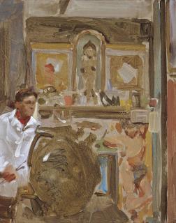 Alan Kingsbury - Self-Portrait in Duncan\'s Studio